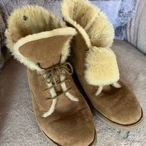 UGG Tan Shearling Winter Boots